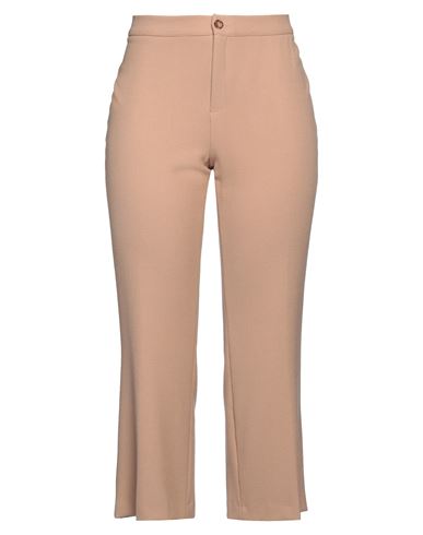 Diana Gallesi Woman Pants Camel Size 14 Polyester, Viscose, Wool, Elastane