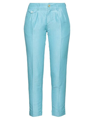 Jacob Cohёn Woman Pants Turquoise Size 27 Linen, Silk In Blue