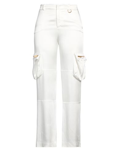 Shop Blumarine Woman Pants White Size 6 Acetate, Viscose, Elastane