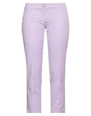 Jacob Cohёn Woman Cropped Pants Lilac Size 29 Cotton, Elastane In Purple