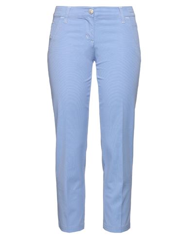 Jacob Cohёn Woman Cropped Pants Pastel Blue Size 30 Cotton, Elastane