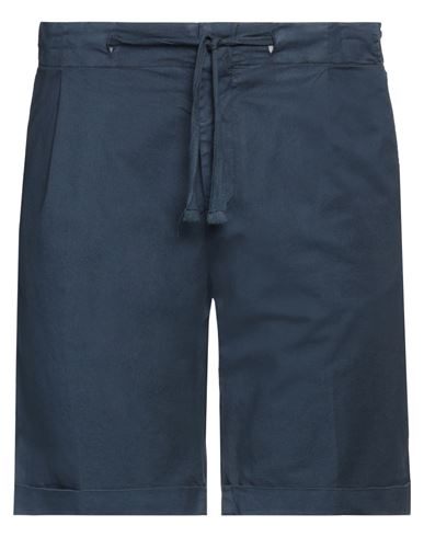 Gabardine Man Shorts & Bermuda Shorts Midnight Blue Size 35 Cotton, Elastane