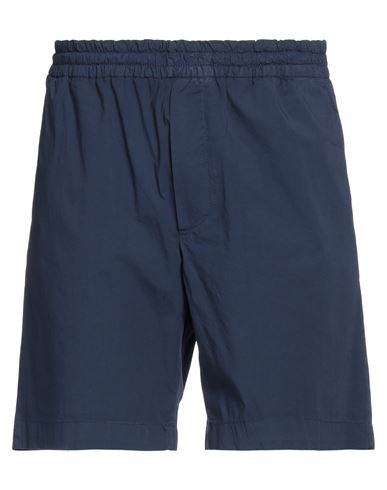 Gazzarrini Man Shorts & Bermuda Shorts Navy Blue Size 30 Cotton, Elastane