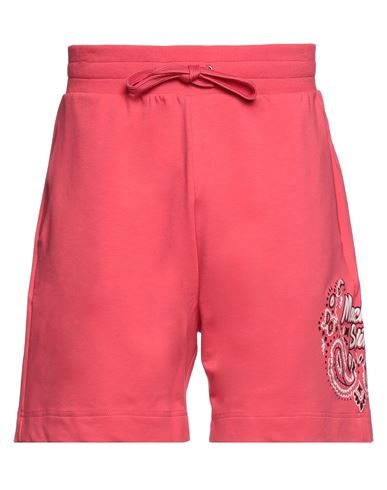 Shop Moschino Man Shorts & Bermuda Shorts Coral Size L Cotton, Elastane In Red