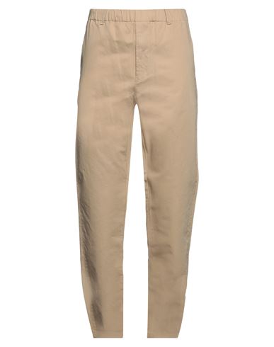 Aspesi Man Pants Beige Size 36 Cotton, Linen