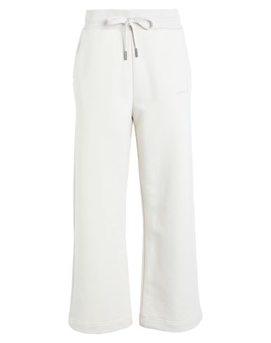 Woolrich Logo Sweatpant Woman Pants Cream Size L Cotton, Polyester In White