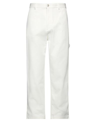 Ami Alexandre Mattiussi Man Denim Pants White Size 34 Cotton