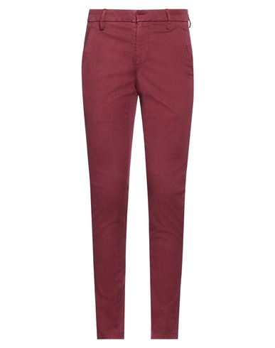 Dondup Man Pants Garnet Size 29 Cotton, Lyocell, Elastane In Red