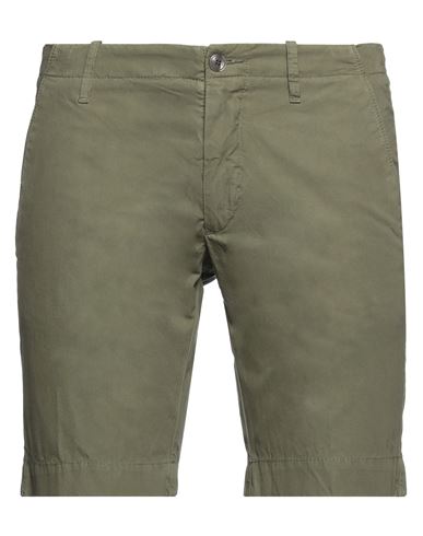 At.p.co At. P.co Man Shorts & Bermuda Shorts Military Green Size 32 Cotton