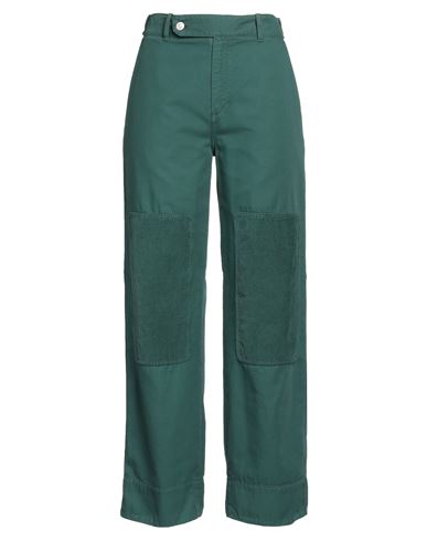 Kenzo Woman Pants Emerald Green Size 14 Cotton