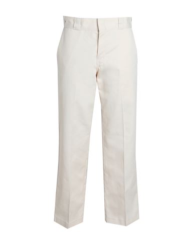 Dickies Man Pants Ivory Size 29w-30l Polyester, Cotton In White