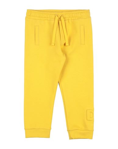 Dolce & Gabbana Newborn Boy Pants Marigold Size 3 Cotton, Elastane In Yellow