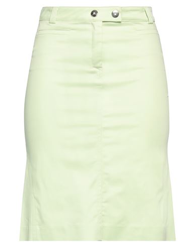 Angelo Marani Woman Mini Skirt Light Green Size 10 Cotton, Elastane