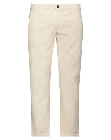 Jeckerson Man Pants Cream Size 33 Cotton, Elastane In White