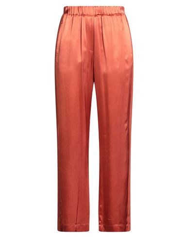 Maliparmi Malìparmi Woman Pants Rust Size 12 Viscose In Red