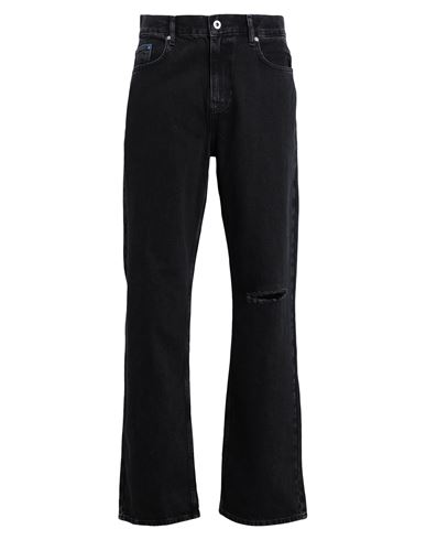Karl Lagerfeld Jeans Klj Relaxed Denim Man Denim Pants Black Size 34 Organic Cotton