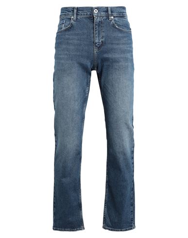 Shop Karl Lagerfeld Jeans Klj Straight Denim Man Jeans Blue Size 33w-32l Organic Cotton, Elastane