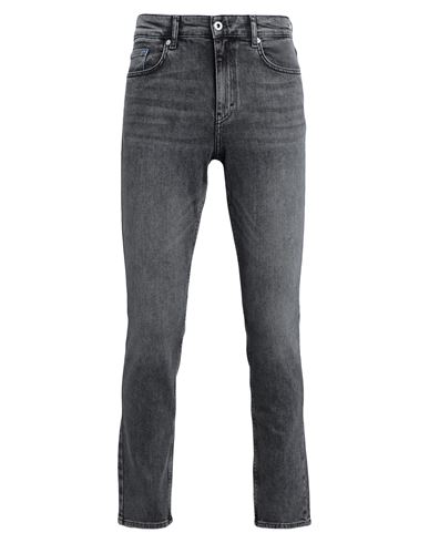 Karl Lagerfeld Jeans Klj Slim Monogram Denim Man Jeans Black Size 33w-32l Organic Cotton, Elastane