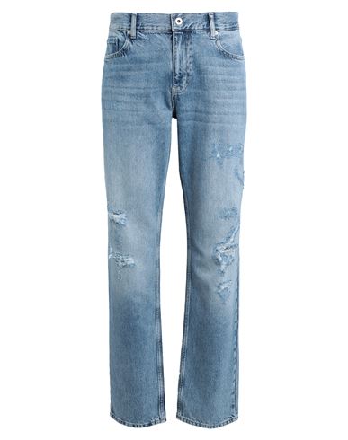 Karl Lagerfeld Jeans Klj Straight Denim Man Denim Pants Blue Size 34w-32l Organic Cotton