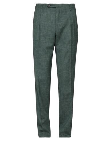 Rota Man Pants Dark Green Size 38 Wool, Silk, Linen