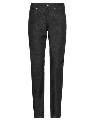 Versace Man Jeans Black Size 31 Cotton, Elastane, Aluminum, Calfskin