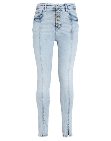 Karl Lagerfeld Jeans Klj Hr Skinny Seamed Split Dnm Woman Denim Pants Blue Size 30w-30l Organic Cott