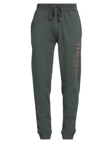 Hackett Man Pants Dark Green Size L Cotton