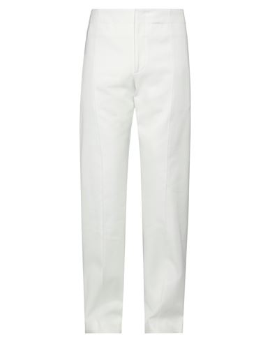 Ferragamo Man Pants Light Grey Size 36 Cotton, Silk