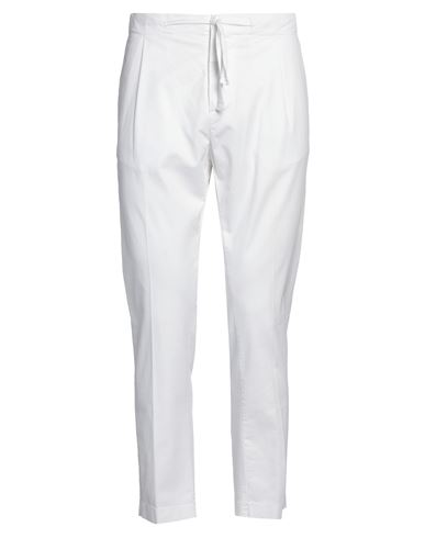 Gabardine Man Pants White Size 32 Cotton, Elastane