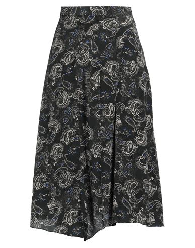 Shop Isabel Marant Woman Midi Skirt Black Size 8 Silk