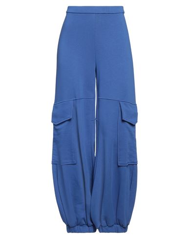 8pm Woman Pants Bright Blue Size Xs Cotton, Polyester In Multi