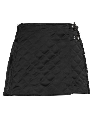 Shop Durazzi Woman Mini Skirt Black Size 4 Viscose, Linen
