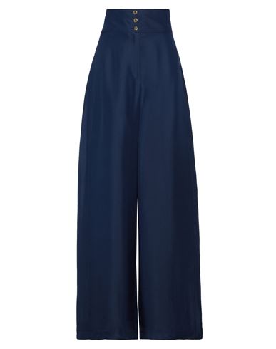 Maison Rabih Kayrouz Woman Pants Navy Size 12 Viscose, Silk