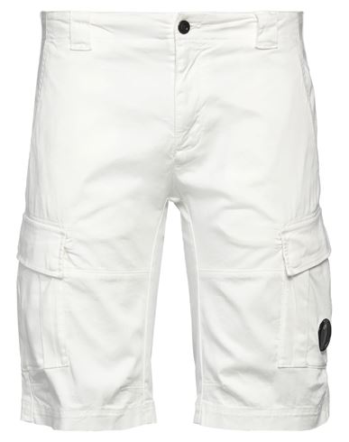 C.p. Company C. P. Company Man Shorts & Bermuda Shorts White Size 34 Cotton, Elastane