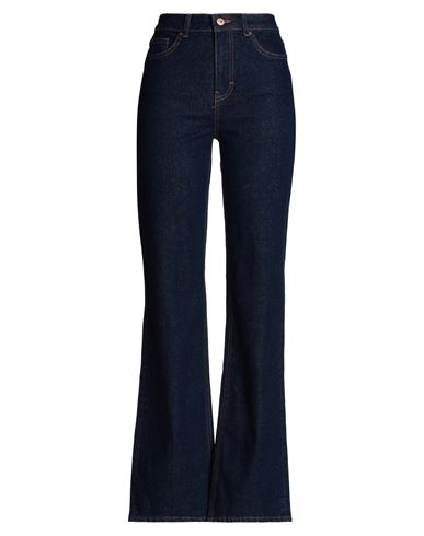 Pieces Woman Jeans Blue Size 28w-32l Cotton, Polyester