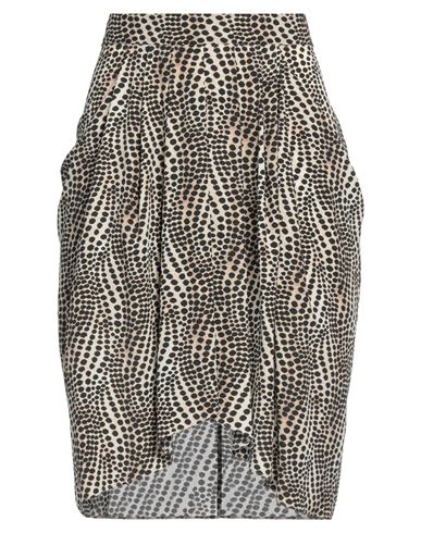 Isabel Marant Woman Mini Skirt Beige Size 8 Silk, Elastane