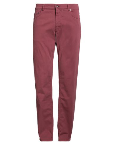 Harmont & Blaine Man Pants Brick Size 40 Cotton, Elastane In Red