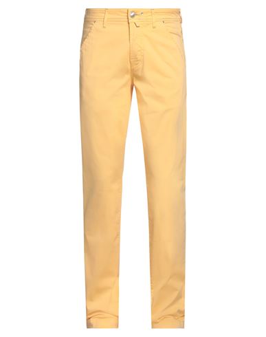 Jacob Cohёn Man Pants Yellow Size 30 Cotton, Elastane
