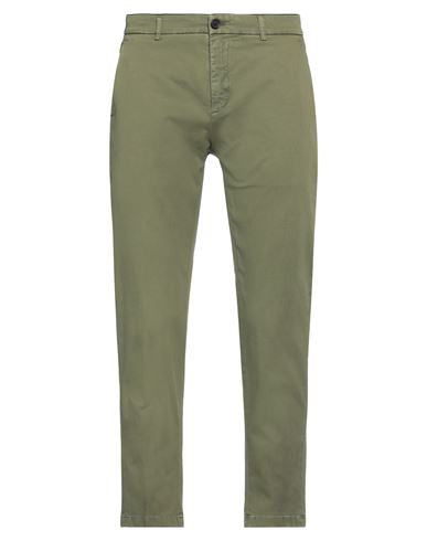 Department 5 Man Pants Military Green Size 33 Cotton, Elastane