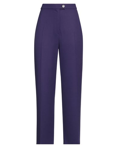 Shop Maison Laviniaturra Woman Pants Purple Size 8 Wool