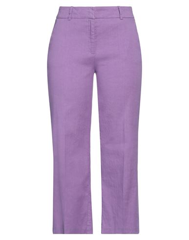 Shop Cambio Woman Pants Purple Size 8 Linen, Cotton, Elastane