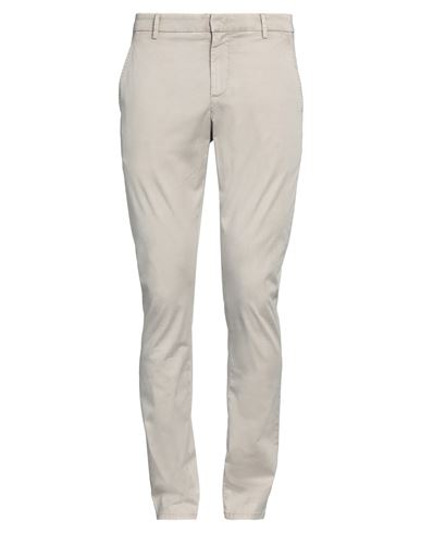 Dondup Man Pants Beige Size 33 Cotton, Lyocell, Elastane In Grey