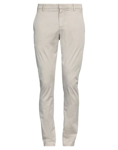 DONDUP DONDUP MAN PANTS LIGHT GREY SIZE 33 COTTON, ELASTANE