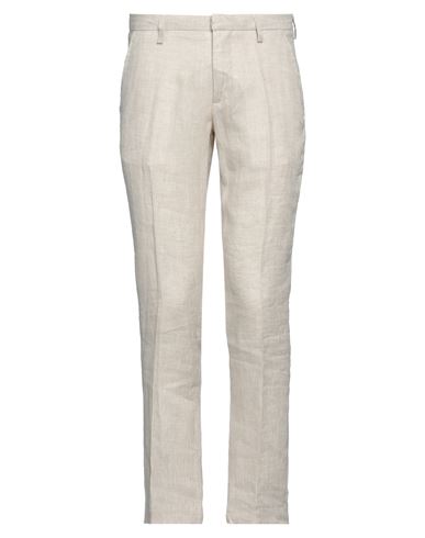 Entre Amis Man Pants Cream Size 40 Linen In White