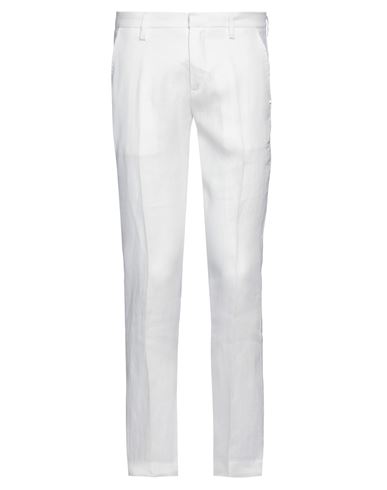 Entre Amis Man Pants White Size 40 Linen