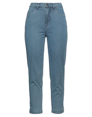 Dismero Woman Jeans Blue Size 27 Cotton, Polyester, Elastane