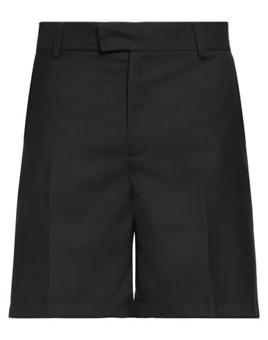 Shop Séfr Man Shorts & Bermuda Shorts Black Size Xl Polyester, Wool