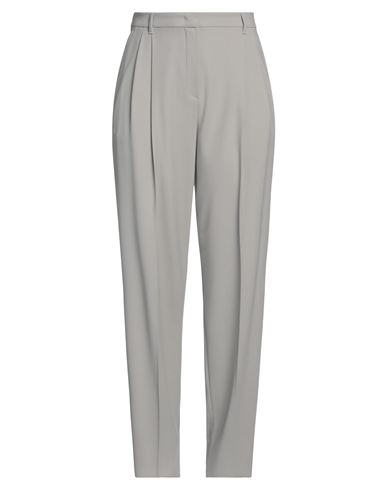 Shop Emporio Armani Woman Pants Light Grey Size 14 Virgin Wool, Elastane
