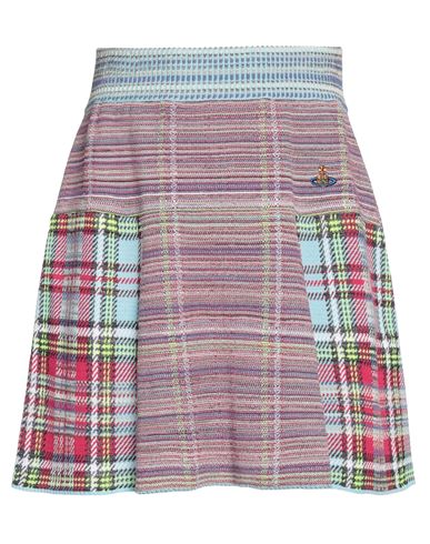 Vivienne Westwood Woman Mini Skirt Fuchsia Size L Viscose, Cotton, Polyester, Polyamide, Polypropyle In Pink