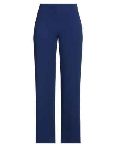 Emporio Armani Woman Pants Blue Size 12 Viscose, Acetate, Elastane